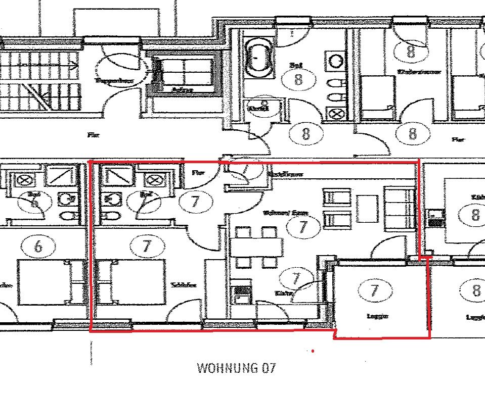 Grundriss Wohnung 7