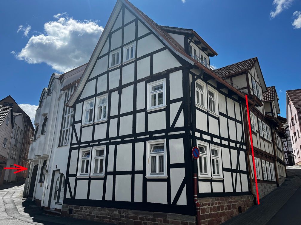 Ansicht rechte hist. Haushälfte