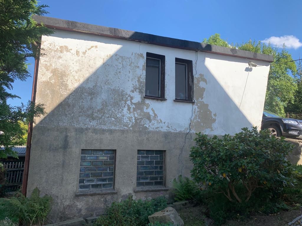 Gartenansicht Garage